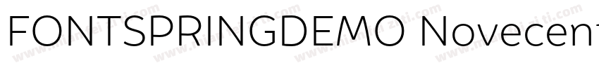 FONTSPRINGDEMO NovecentosansUltraLi字体转换